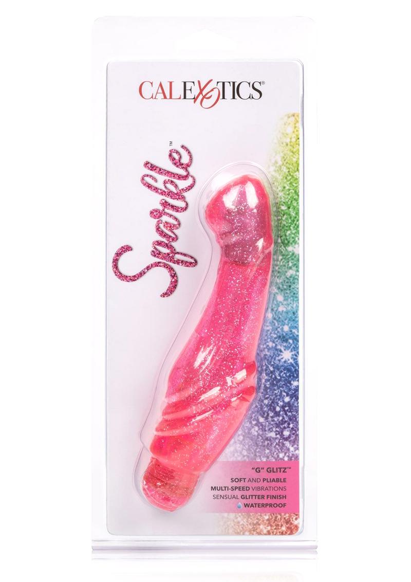 Vibrador para punto G Sparkle G Glitz, resistente al agua, color rosa, 6,25 pulgadas