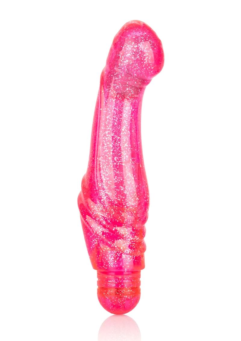 Vibrador para punto G Sparkle G Glitz, resistente al agua, color rosa, 6,25 pulgadas