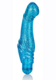 Vibrador de punto G Sparkle G Glitz resistente al agua, color azul, 6,25 pulgadas