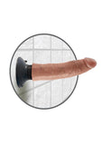 King Cock Vibrating Cock Waterproof Tan 7 Inches