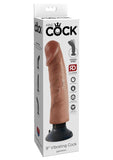 King Cock Vibrating Cock Waterproof Tan 9 Inches