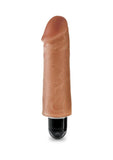 King Cock Vibrating Stiffy Waterproof Tan 5 Inches