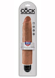 King Cock Vibrating Stiffy Waterproof Tan 10 Inches