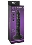 Anal Fantasy Elite Silicone Vibrating Ass Fucker USB Rechargeable Thrusting Dildo Black