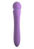 Fantasy For Her Duo Wand Masajeador de silicona Recargable Impermeable Púrpura
