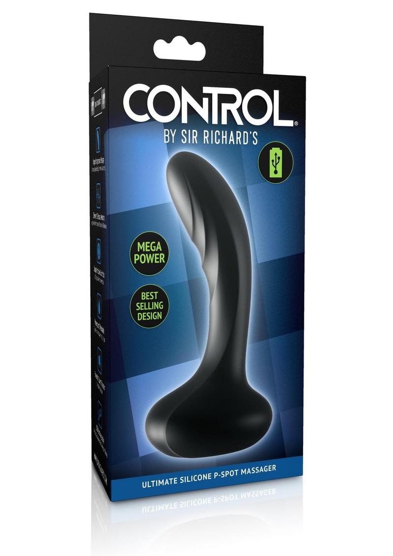 Sir Richards Control Ultimate P Spot Massager Silicona Impermeable Recargable Negro