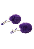 Sincerely Fur Nipple Clamps Purple