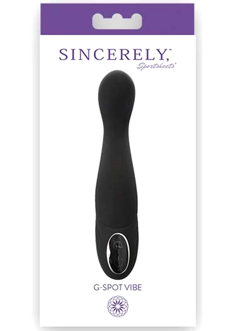 Sincerely Sportsheets G-Spot Vibe Silicone Black