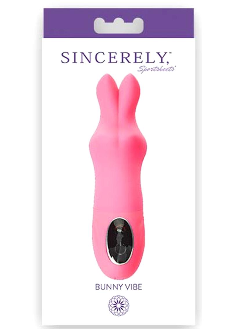 Sincerely Sportsheets Bunny Vibe Silicone Pink