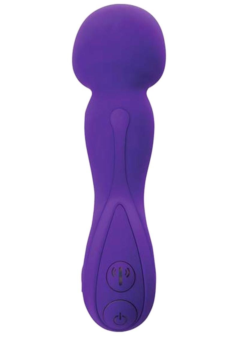 Sincerely Sportsheets Wand Vibe Silicone Rechargeable Purple