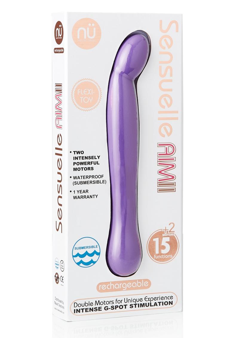 Sensuelle Aimii 15 Function G Spot Vibe Silicone Rechargeable Waterproof Purple