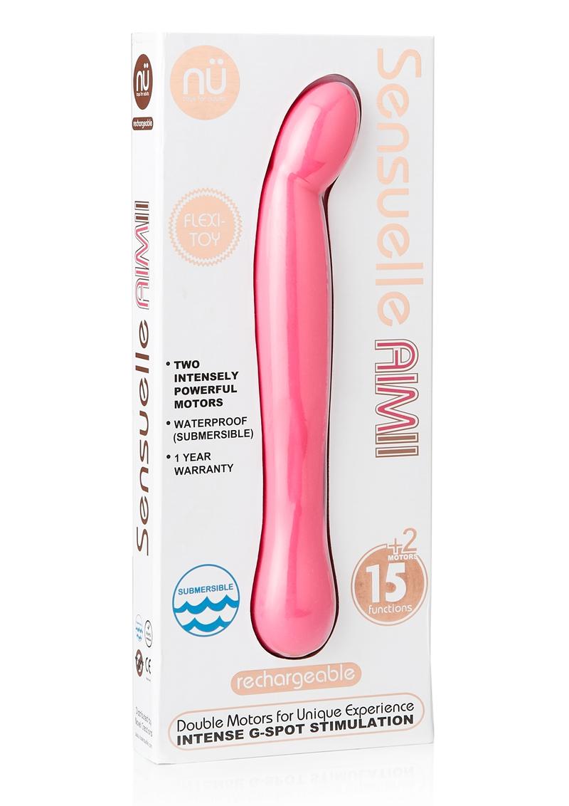 Sensuelle Aimii 15 Function G Spot Vibe Rechargeable Waterproof Pink Silicone