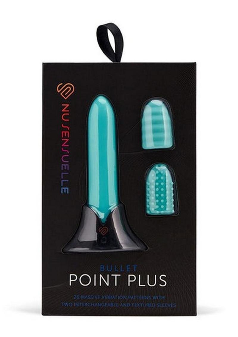 Sensuelle Point Plus 20 Function Bullet Silicone Rechargeable Waterproof Tiffany Blue