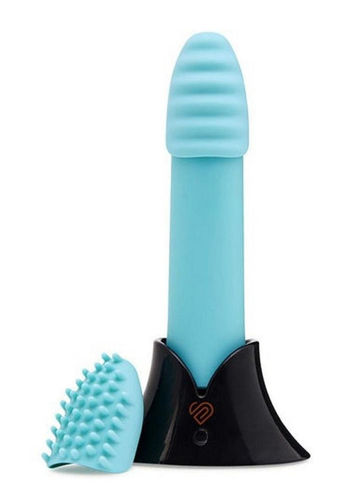 Sensuelle Point Plus 20 Function Bullet Silicone Rechargeable Waterproof Tiffany Blue