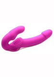 Strap U Evoke Super Charged Silicone Vibrating Strapless Strap On Waterproof Pink