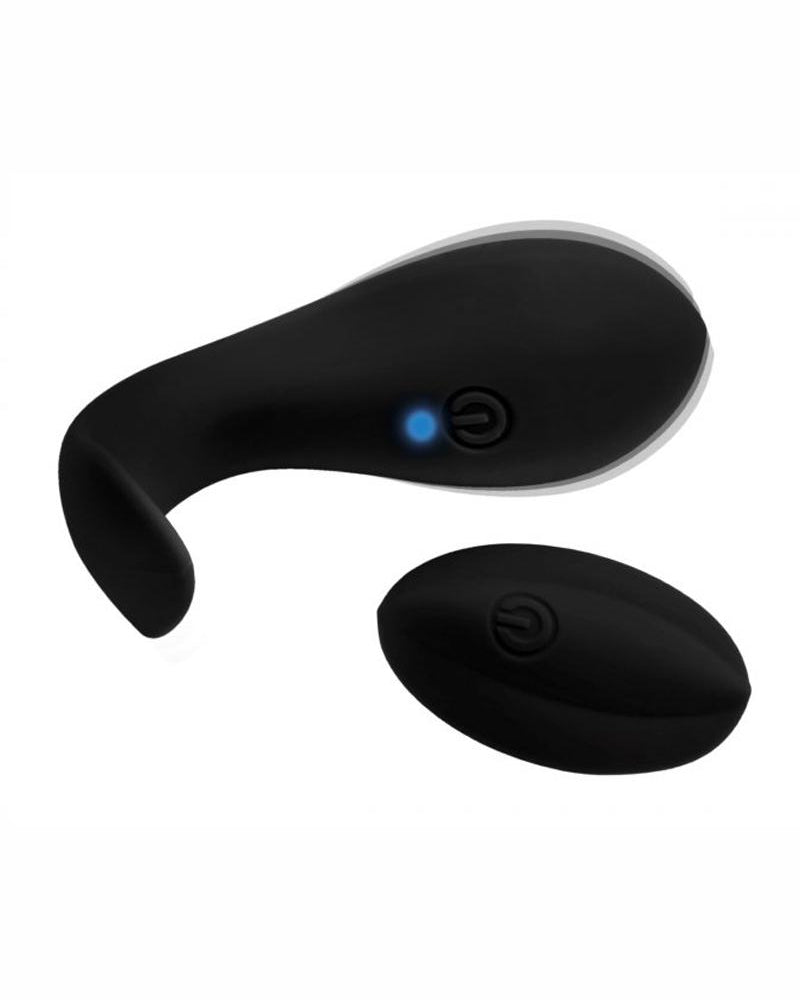 Master Series Dark Pod USB Rechargeable Wireless Remote Control Vibrating Egg Waterproof Black 3.6 Inch