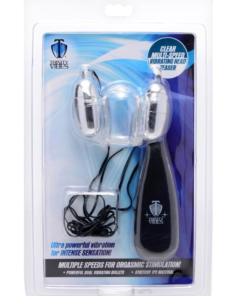 Cabezal vibrador transparente de múltiples velocidades Trinity Vibes