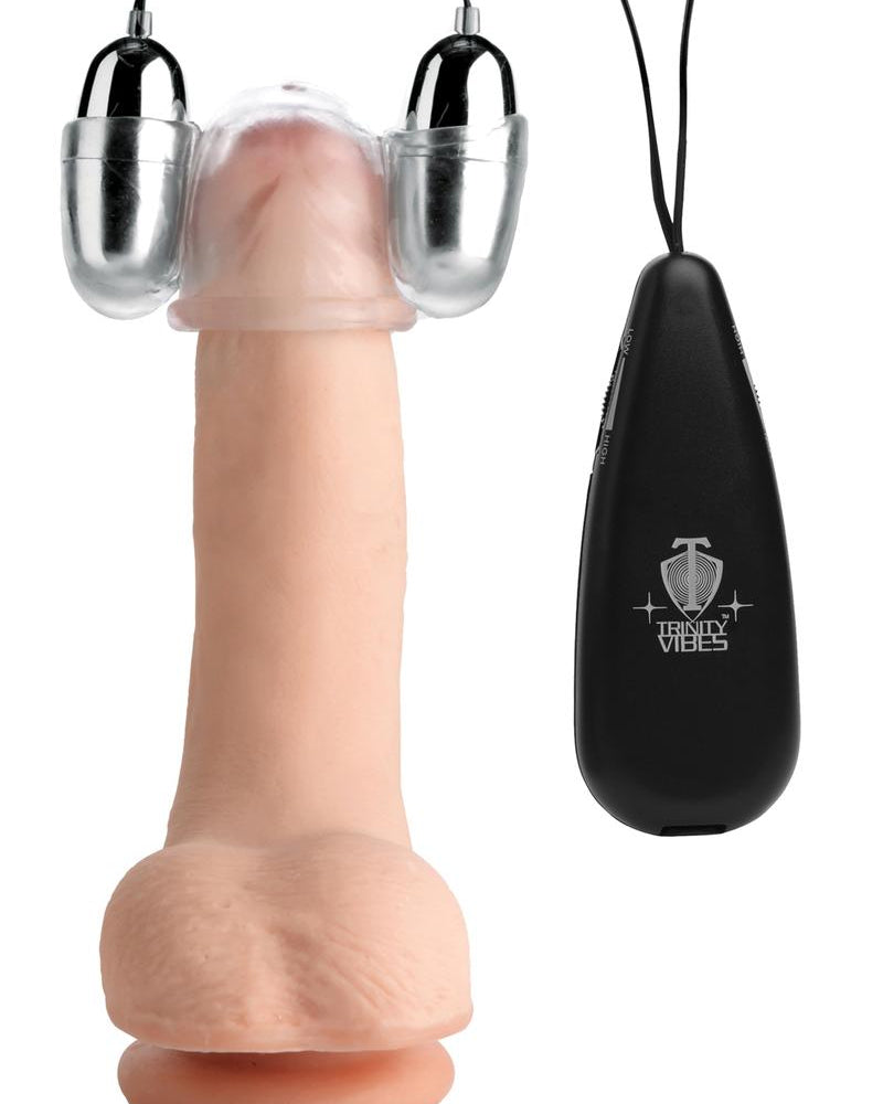 Cabezal vibrador transparente de múltiples velocidades Trinity Vibes