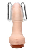 Trinity Vibes Intense Dual Vibrating Penis Head Teaser Waterproof Clear 4 Inches