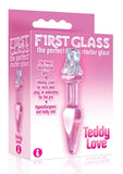 The 9 First Glass Teddy Love Plug Pink