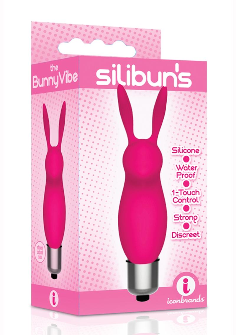 La bala vibradora rosa Bunny Bullet de 9 Silibuns