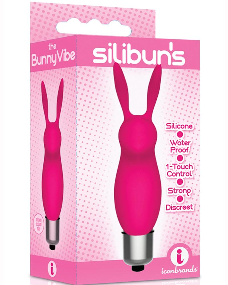 La bala vibradora rosa Bunny Bullet de 9 Silibuns