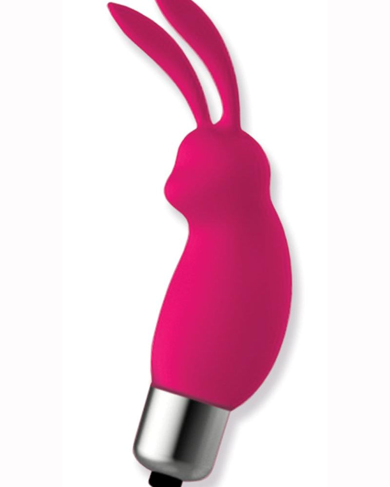 La bala vibradora rosa Bunny Bullet de 9 Silibuns