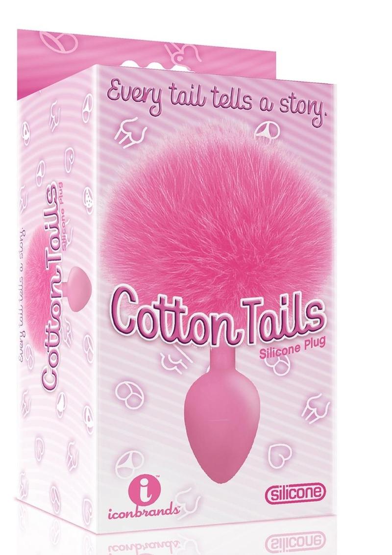 The 9 Cottontails Bunny Tail Plug Pink Anal Plug Non Vibrating Silicone