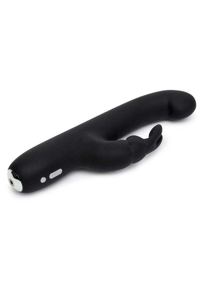 Happy Rabbit Slimline G Spot Black Multi Function Rechargeable Waterproof