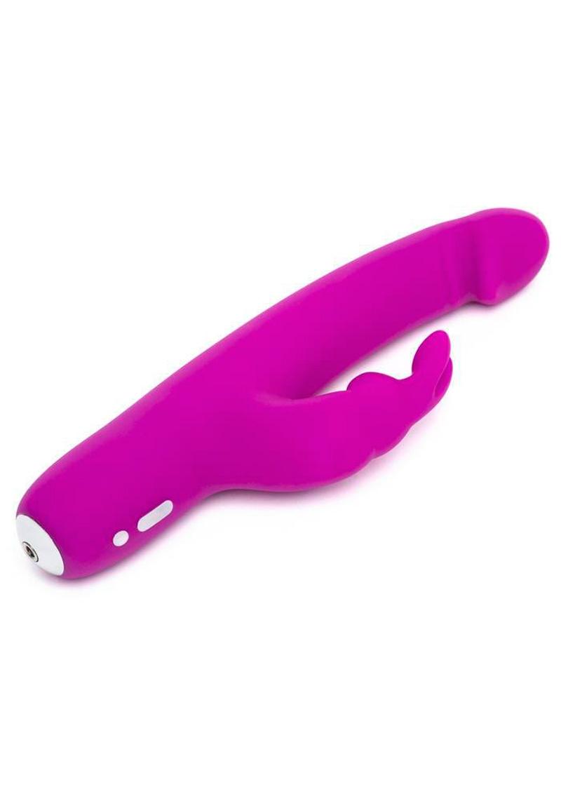 Happy Rabbit Slimline Realistic Purple Multi Function Rechargeable Waterproof
