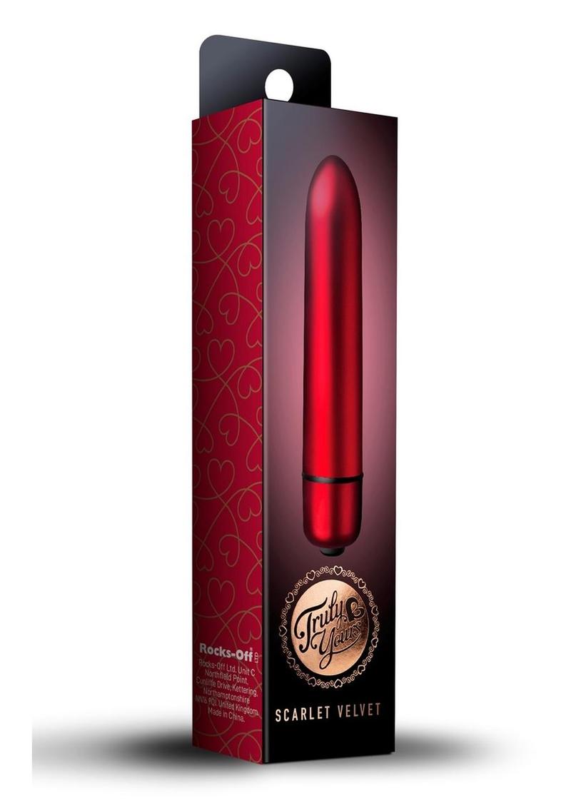 Truly Yours Scarlet Velvet Vibrator Waterproof Red