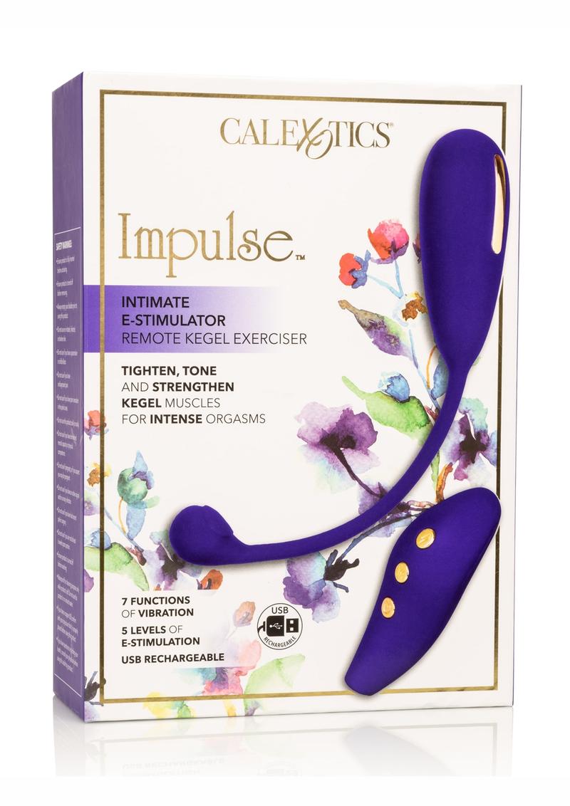 Impulse Intimate E-Stimulator Remote Kegel Exerciser Silicone Rechargeable Waterproof Purple