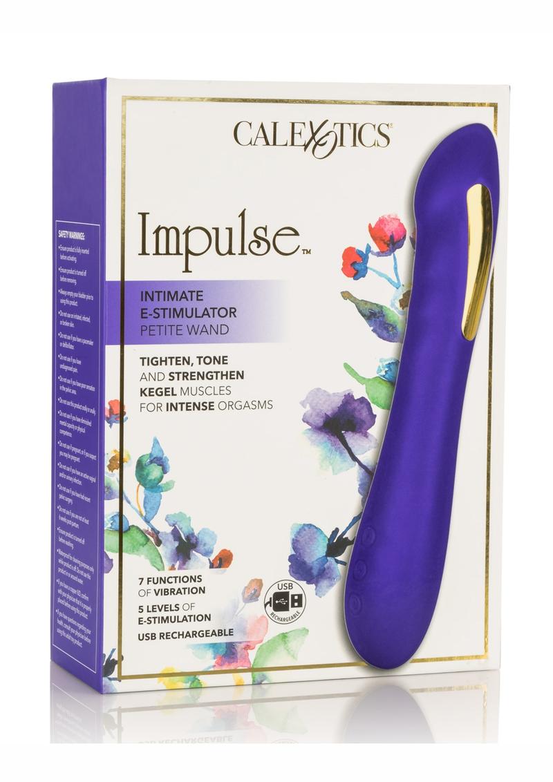 Impulse Intimate E-Stimulator Petite Wand Silicone Rechargeable Waterproof Purple