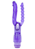 Vibrador dual Minx Extreme morado de 4,75 pulgadas