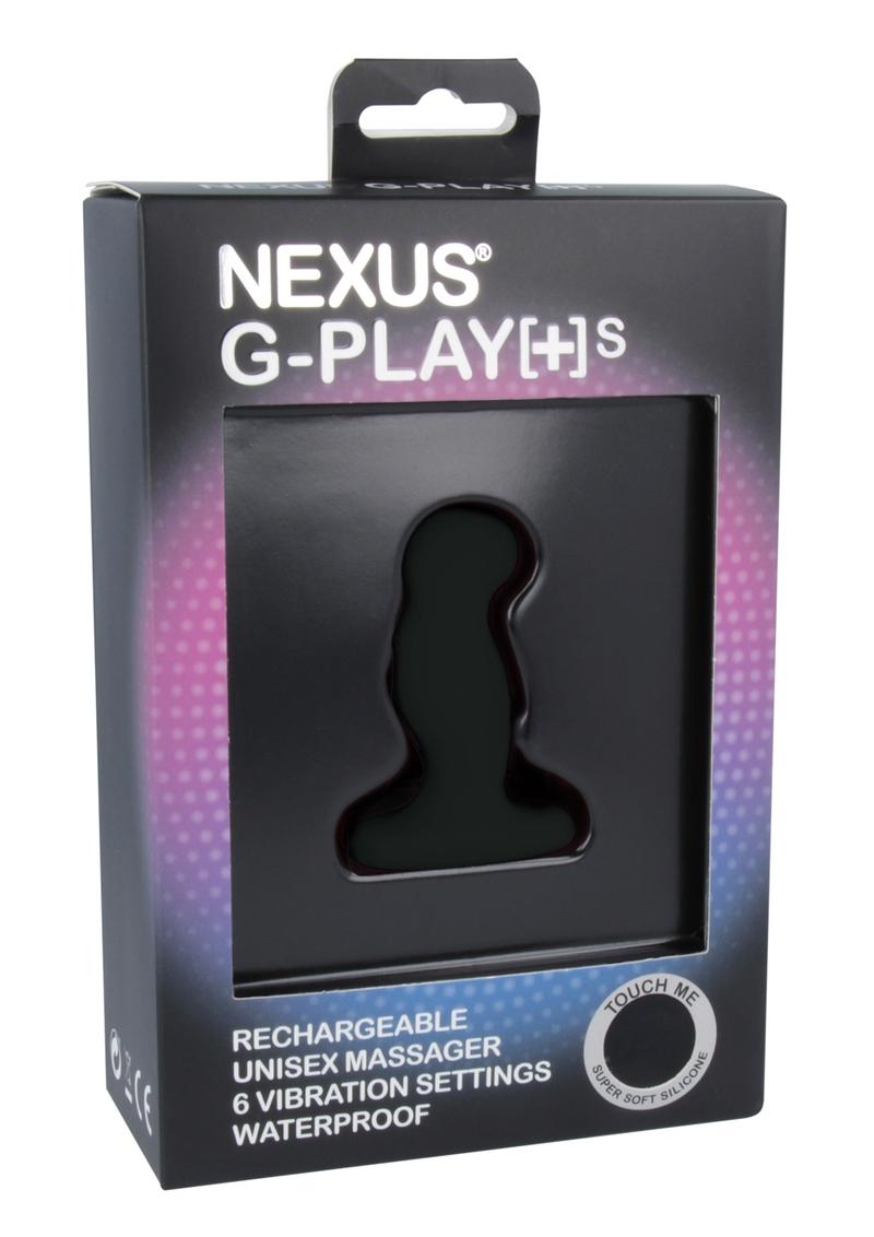 Masajeador unisex G-Play+ S de silicona, recargable, resistente al agua, color negro