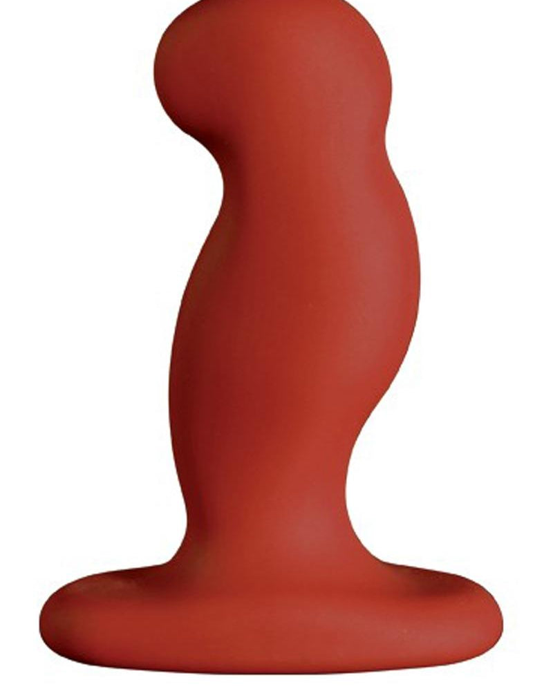 G-Play Small Unisex Vibrator Silicone Rechargeable Waterproof Red