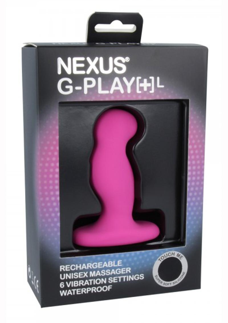 G-Play+L Unisex Massager Silicone Rechargeable Waterproof Pink