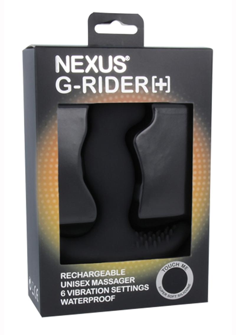 Grider Unisex Vibrator Silicone Rechargeable Waterproof Black