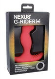 G-Rider+ Masajeador unisex de silicona recargable resistente al agua color rojo