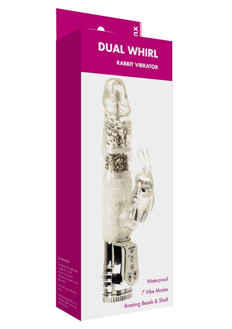 Minx Dual Whirl Rabbit Waterproof Clear 3.75 Inch