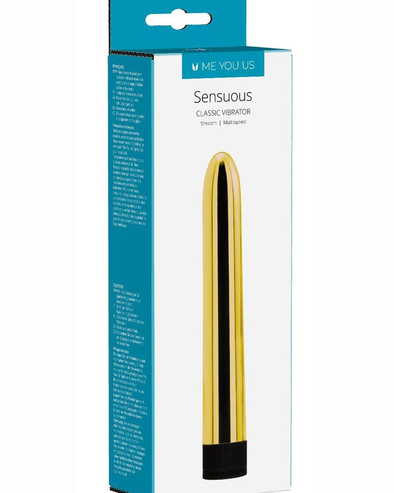 Minx Sensuous Classic Vibrator Gold 6 Inches