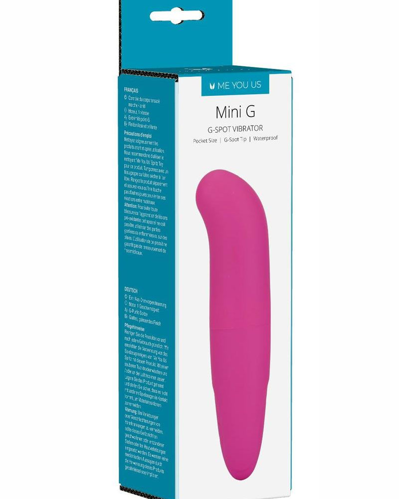 Vibrador para punto G Minx Mini G resistente al agua, color rosa, 4 pulgadas