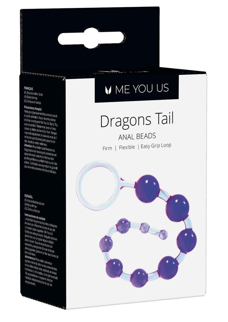 Kinx Dragons Tail - Bolas anales impermeables de color morado de 10,75 pulgadas