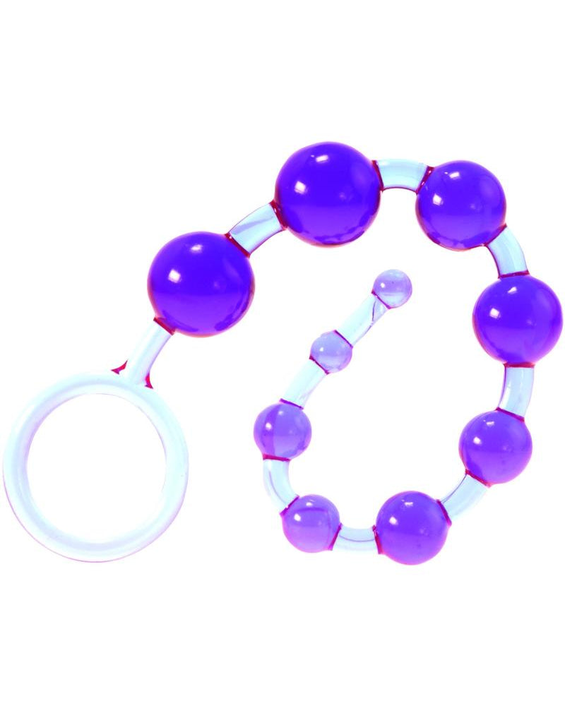 Kinx Dragons Tail Anal Beads Waterproof Purple 10.75 Inches