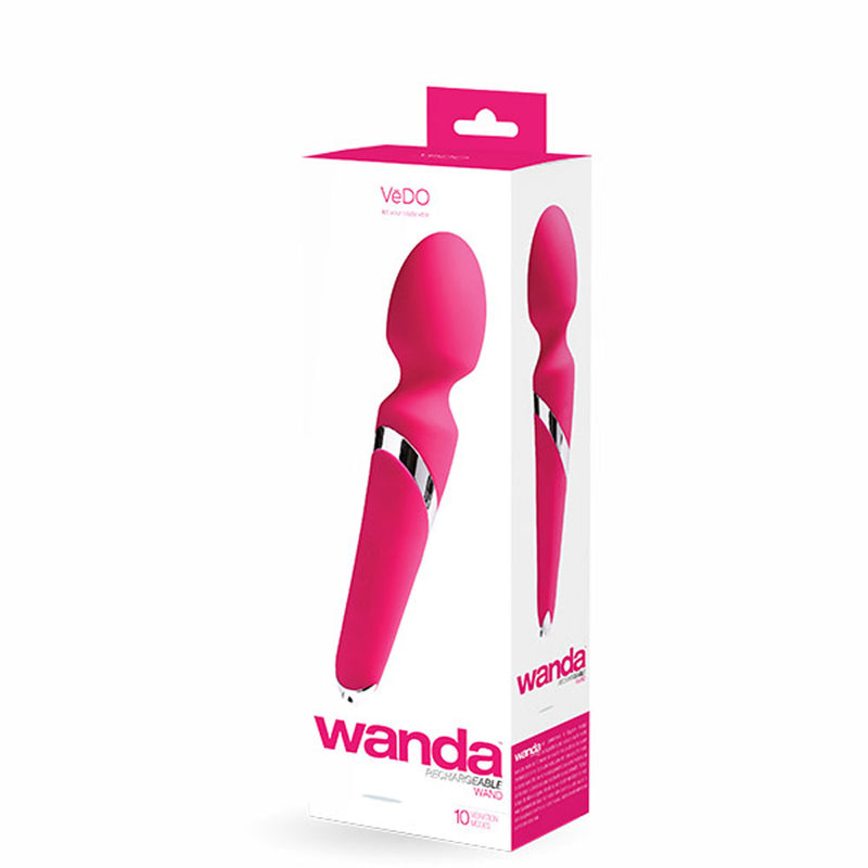 "Wanda Rechargeable Wand - Foxy Pink VI-W0109"