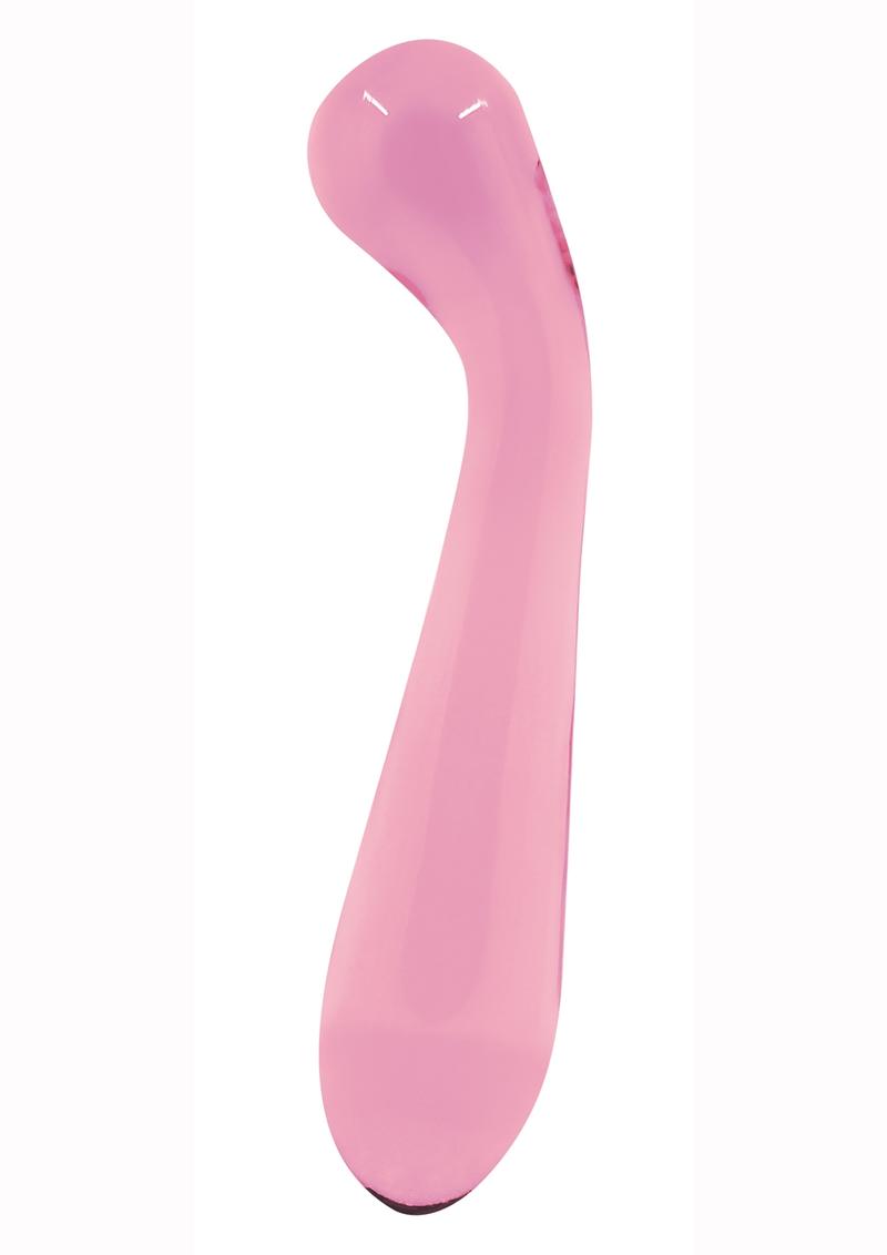 Crystal Glass G-spot Wand Pink