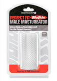 Perfect Fit SilaSkin Male Maturbator Textured Stroker Clear