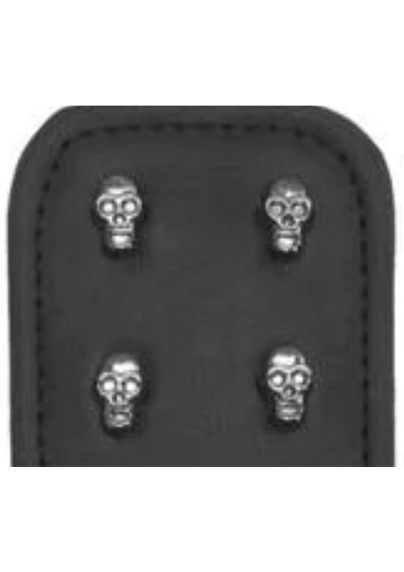 Ouch! Skulls And Bones Paddle With Skulls Black