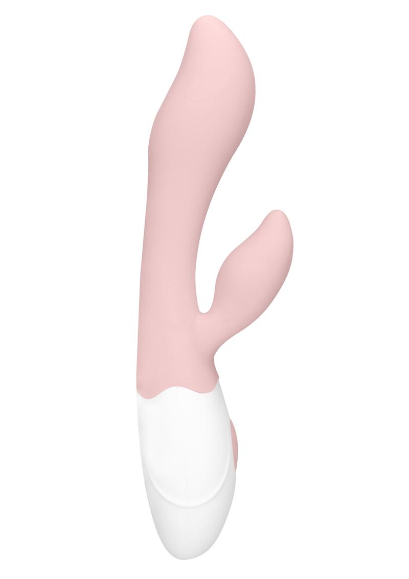 Loveline Sunset G-Spot Vibrator Silicone Rechargeable Waterproof Pink