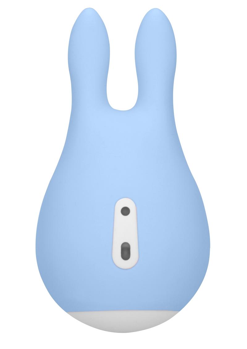Estimulador de clítoris Loveline Sugar Bunny de silicona recargable resistente al agua color azul